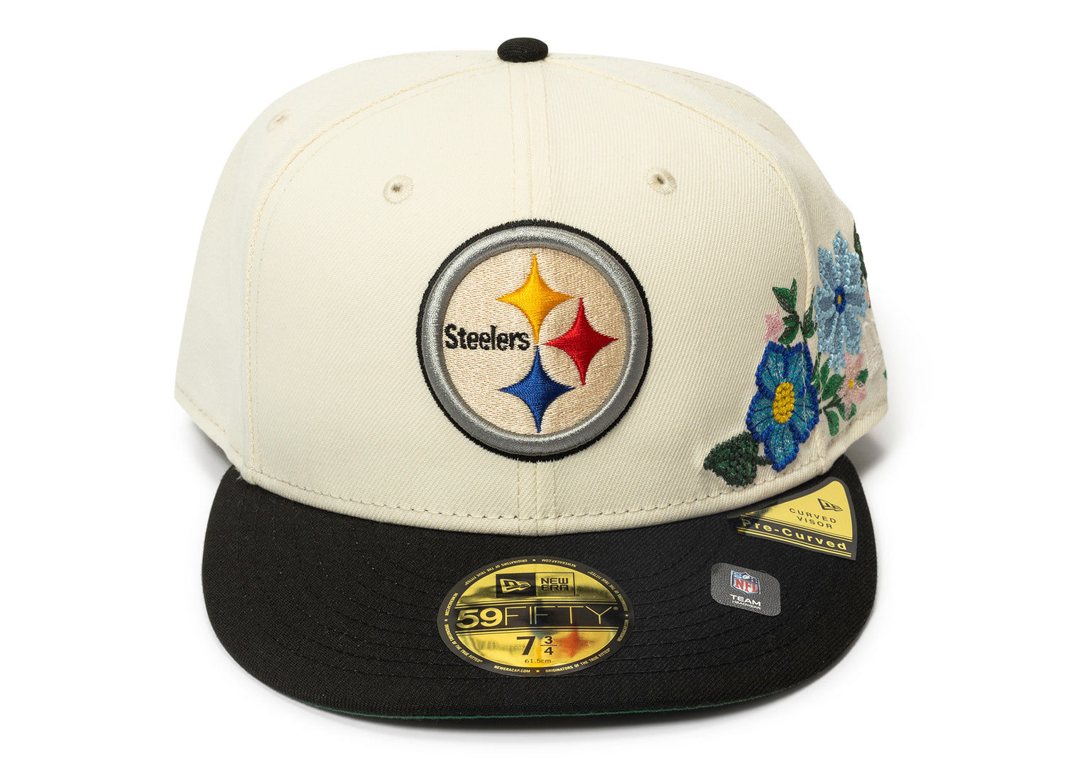 New Era Tonal Florals Pittsburgh Steelers Fitted Hat
