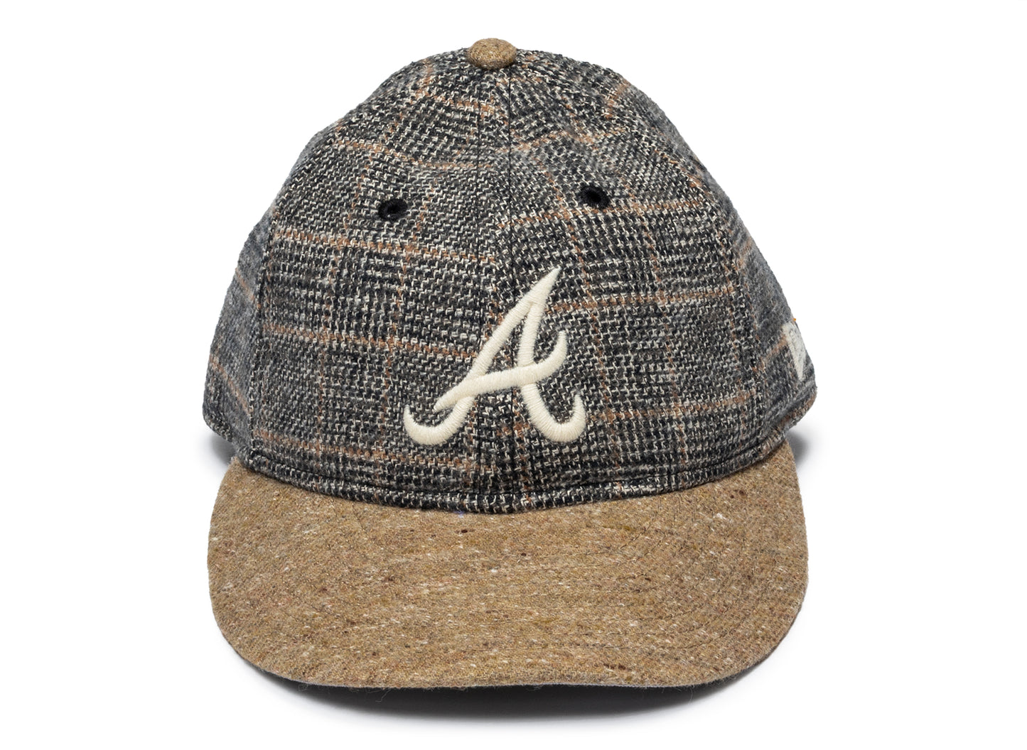 New Era Vintage Tweed Atlanta Braves Fitted Hat