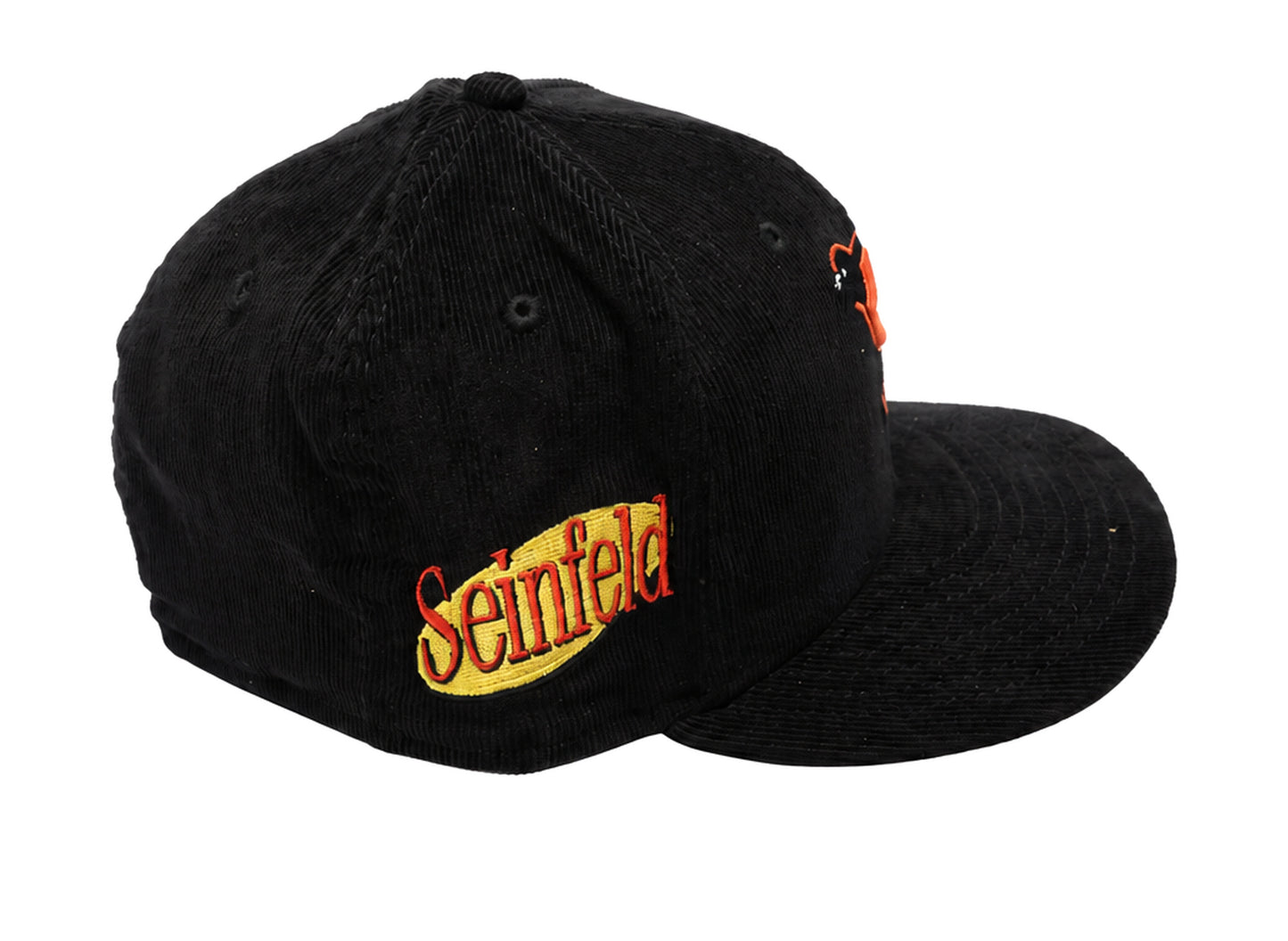 New Era x Seinfeld Baltimore Orioles 59FIFTY fitted hat in Black, men's cap, view 2