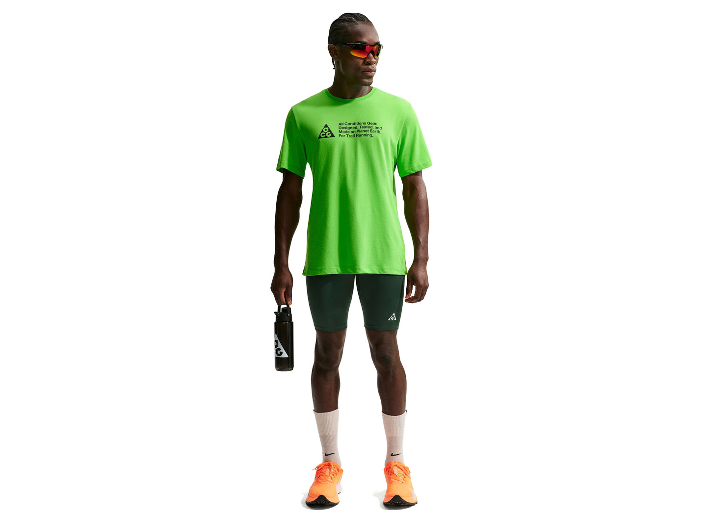 Nike ACG "Lava Loops" Dri-FIT ADV 1/2 Length Trail Running Tights in Fir
