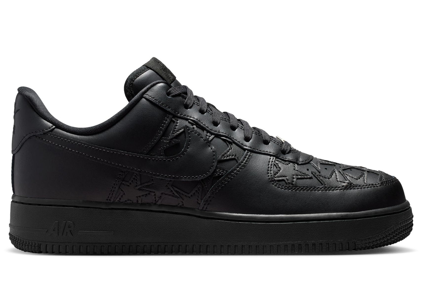 Nike Air Force 1 '07 Edge in Black / Metallic Silver