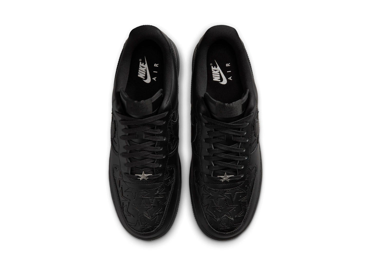 Nike Air Force 1 '07 Edge in Black / Metallic Silver