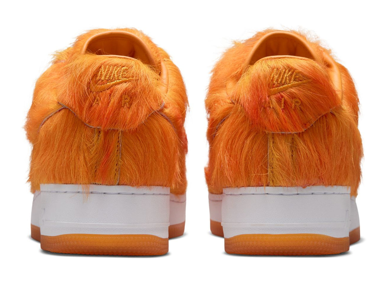 Nike Air Force 1 Low 'Orange Pony Hair' in Campfire Orange / Sunset - view 4