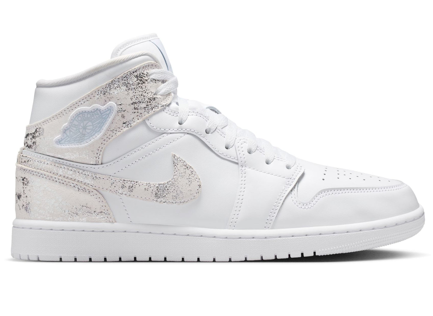 Air Jordan 1 Mid SE in Weiß / Field Silver