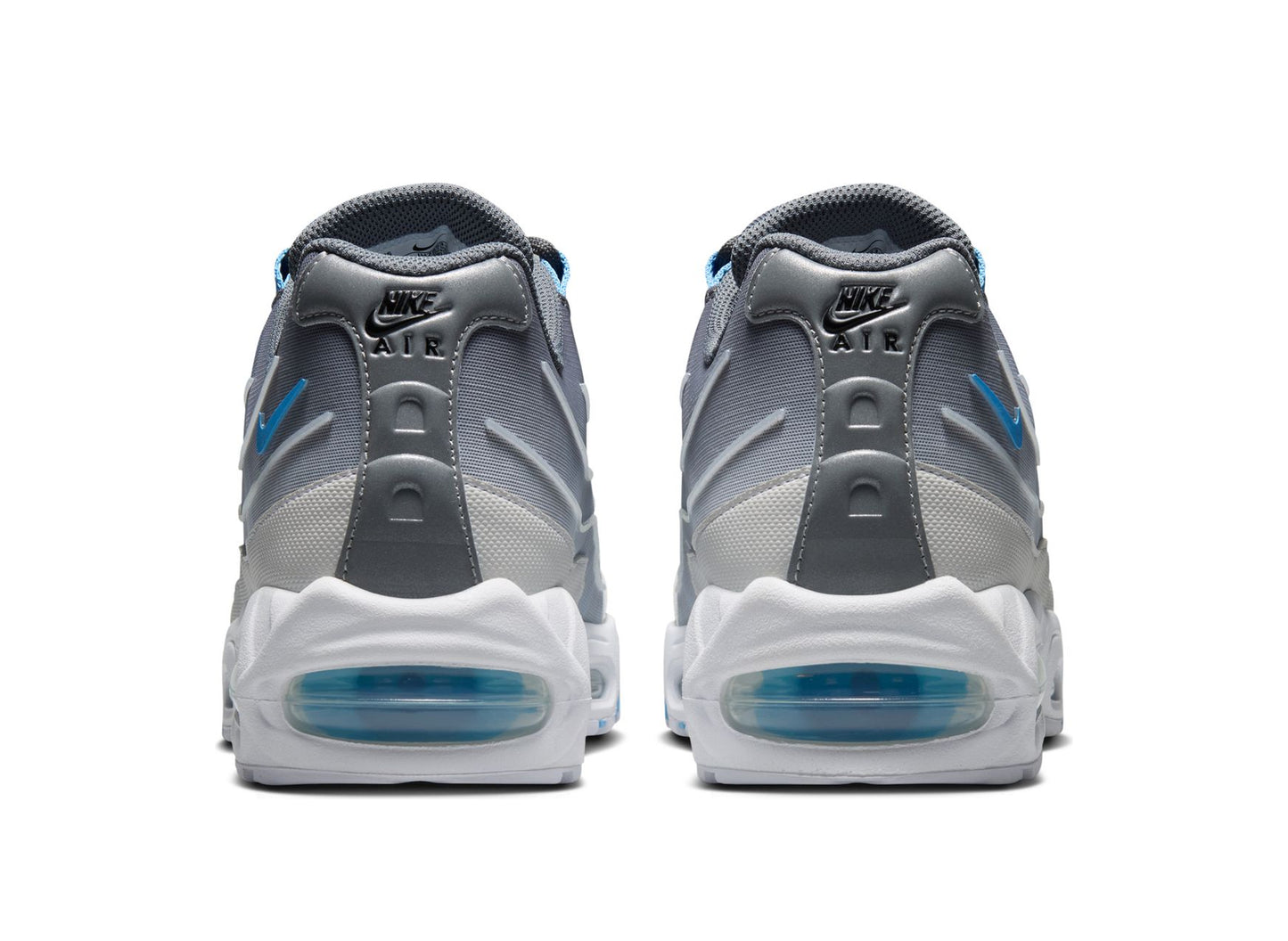 Nike Air Max 95 Big Bubble Tech in Smoke Grey / Football Blue — view 2