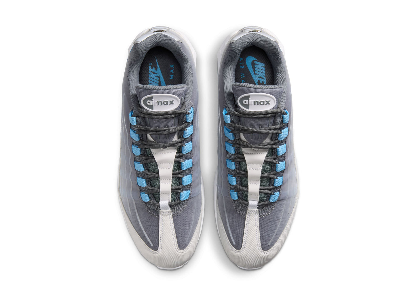 Nike Air Max 95 Big Bubble Tech in Smoke Grey / Football Blue — view 4