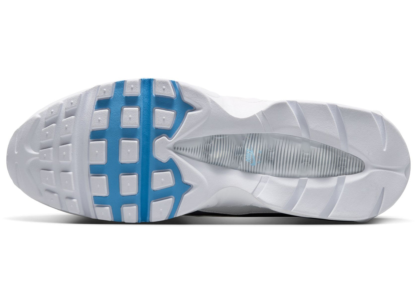 Nike Air Max 95 Big Bubble Tech in Smoke Grey / Football Blue — view 5