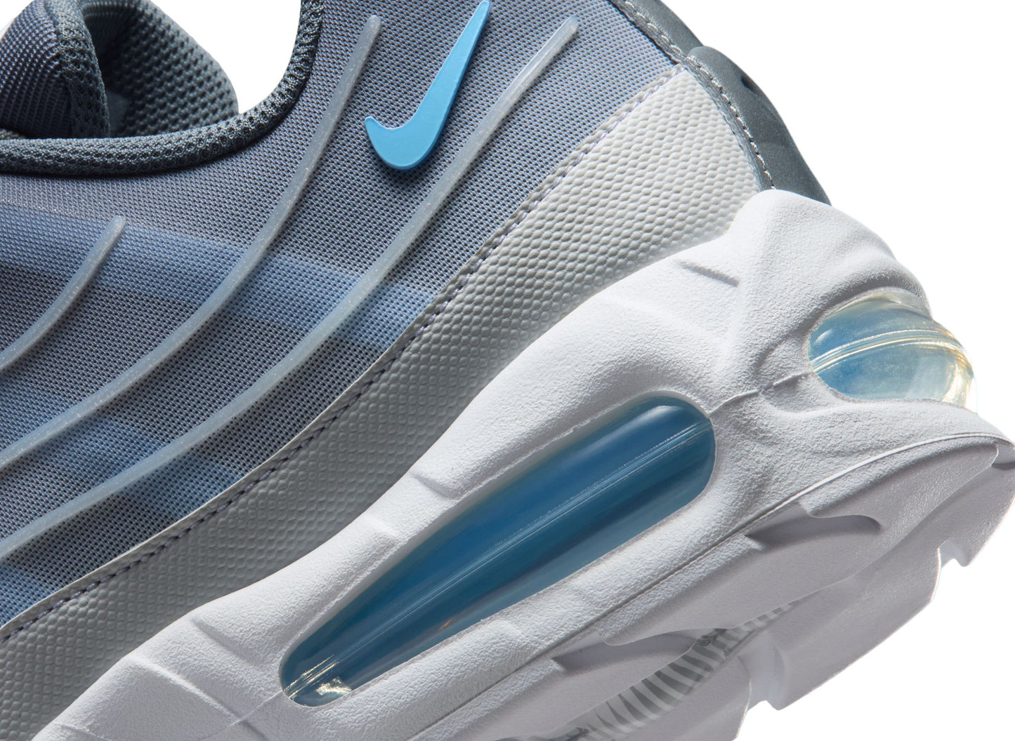 Nike Air Max 95 Big Bubble Tech in Smoke Grey / Football Blue — view 7