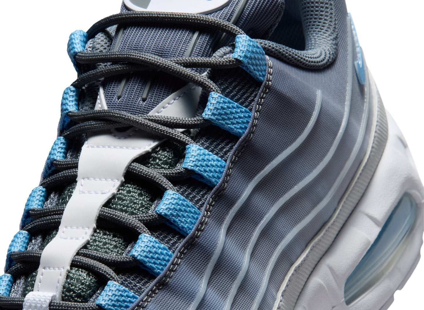 Nike Air Max 95 Big Bubble Tech in Smoke Grey / Football Blue — view 6