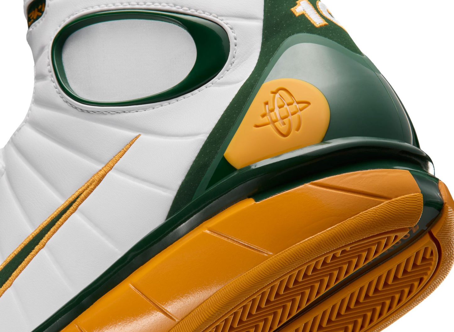 Nike Air Zoom Huarache 2K4 'Sue Bird' in White / Deep Forest / Canyon Gold - view 5