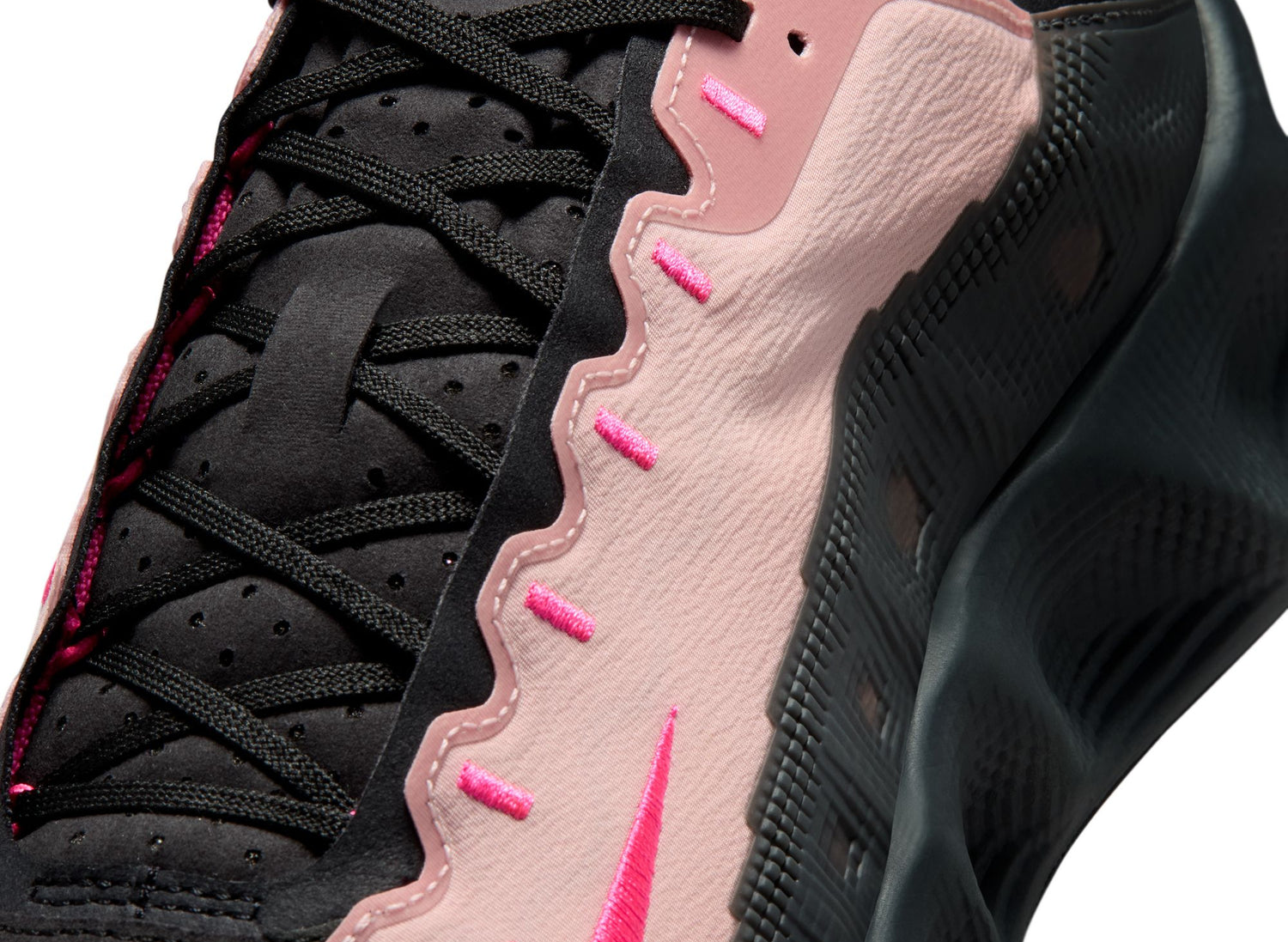 Nike Ava Rover in Dark Smoke Grey / Hyper Pink — view 6