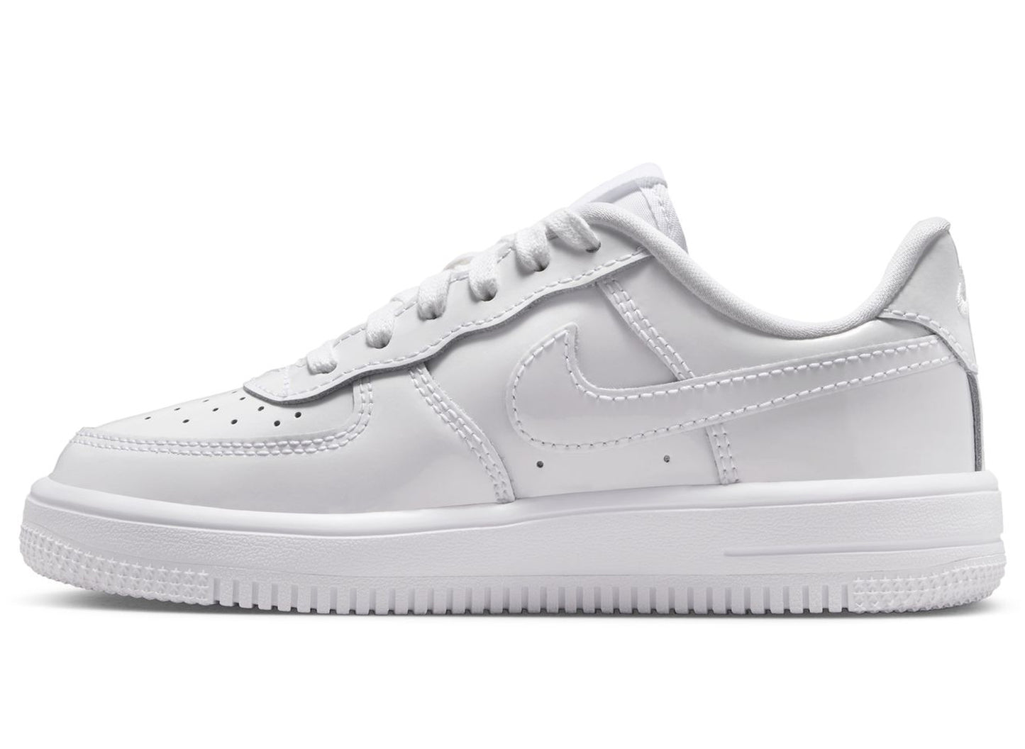 GS Nike Force 1 Low LV8 BP Lace in Weiß
