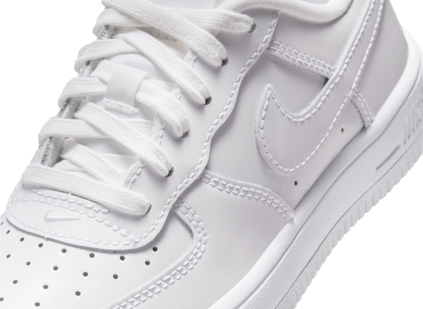 GS Nike Force 1 Low LV8 BP Lace in Weiß