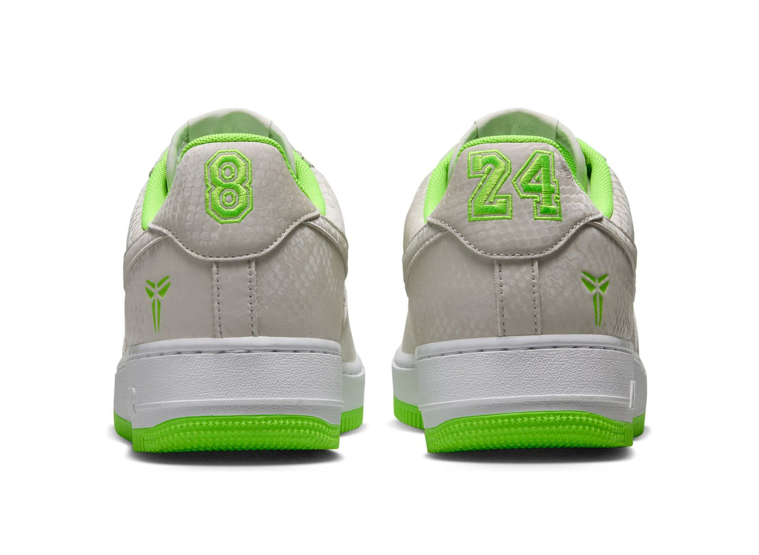 Nike Kobe Air Force 1 Low in Vast Grey / Electric Green — view 2