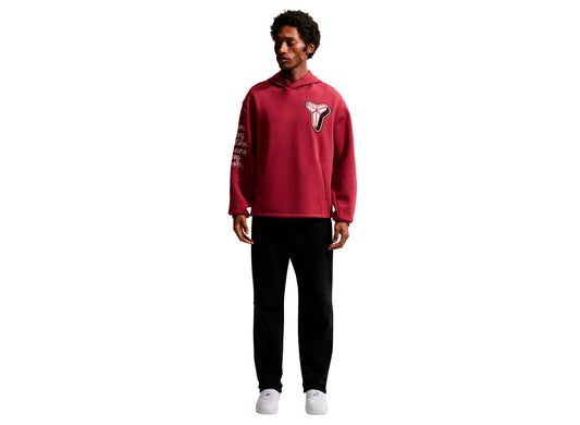 Nike Kobe Dri-FIT Fleece Pullover Basketball Hoodie in Team Red