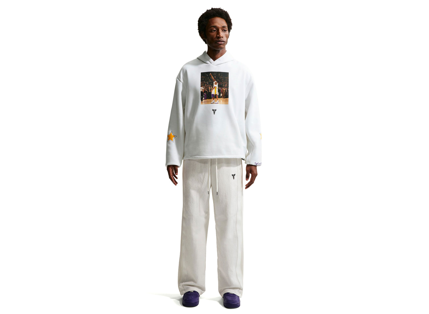 Nike Kobe Dri-FIT Fleece Pullover Hoodie in White