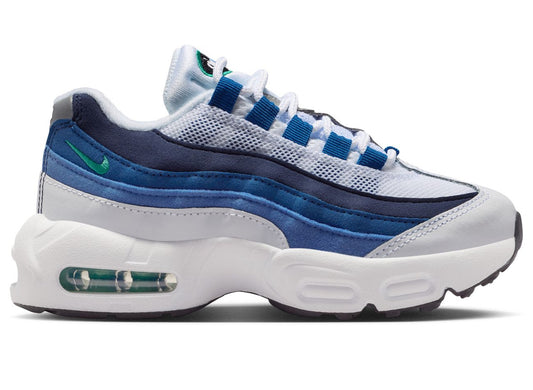 PS Nike Air Max 95 Premium in White / Lake Blue