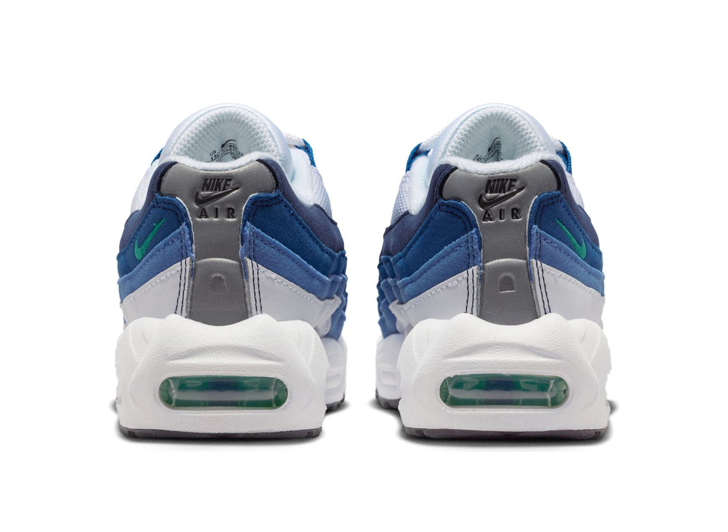 PS Nike Air Max 95 Premium in White / Lake Blue - view 2