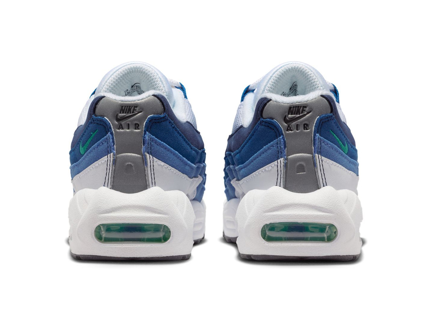 PS Nike Air Max 95 Premium in White / Lake Blue - view 2