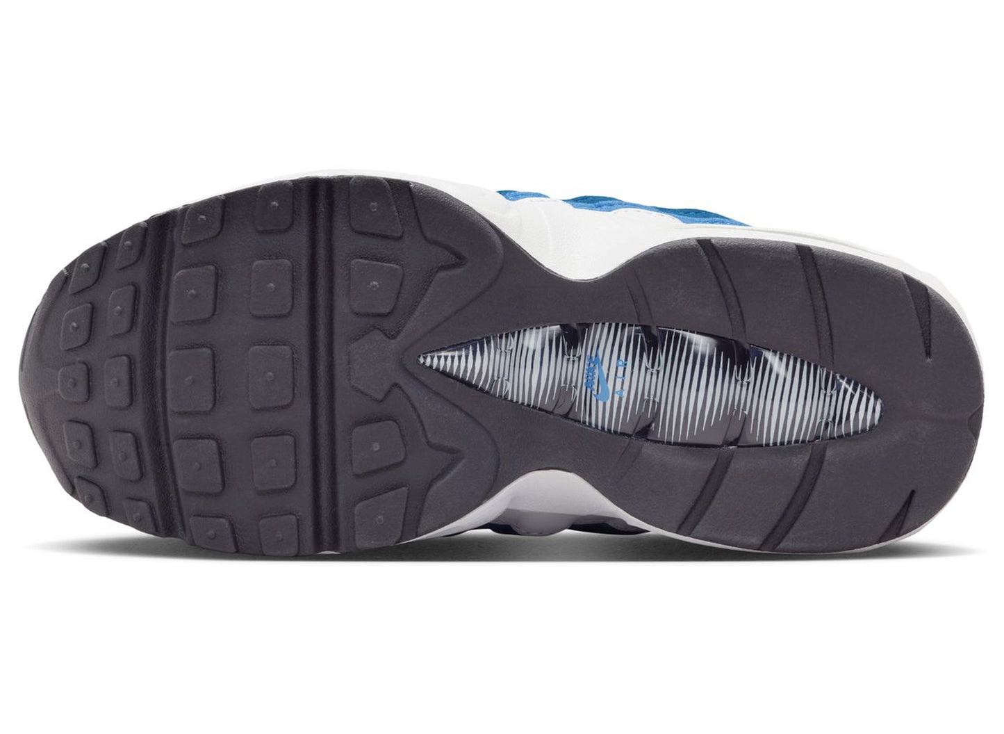 PS Nike Air Max 95 Premium in White / Lake Blue - view 5