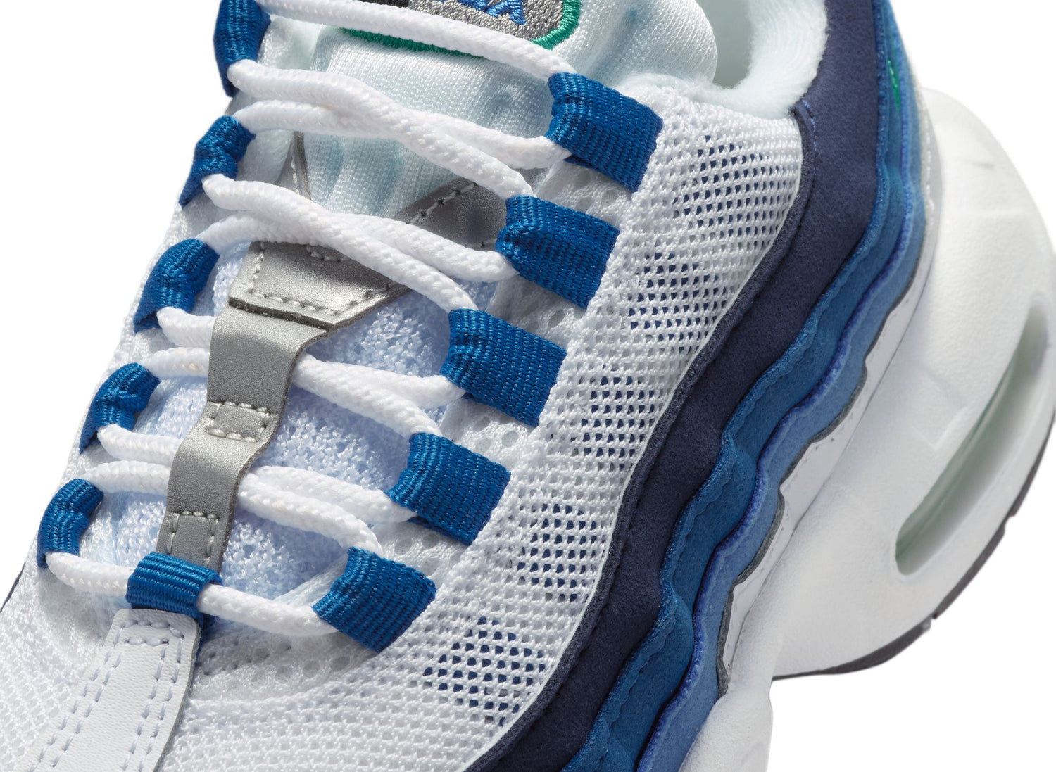 PS Nike Air Max 95 Premium in White / Lake Blue - view 6