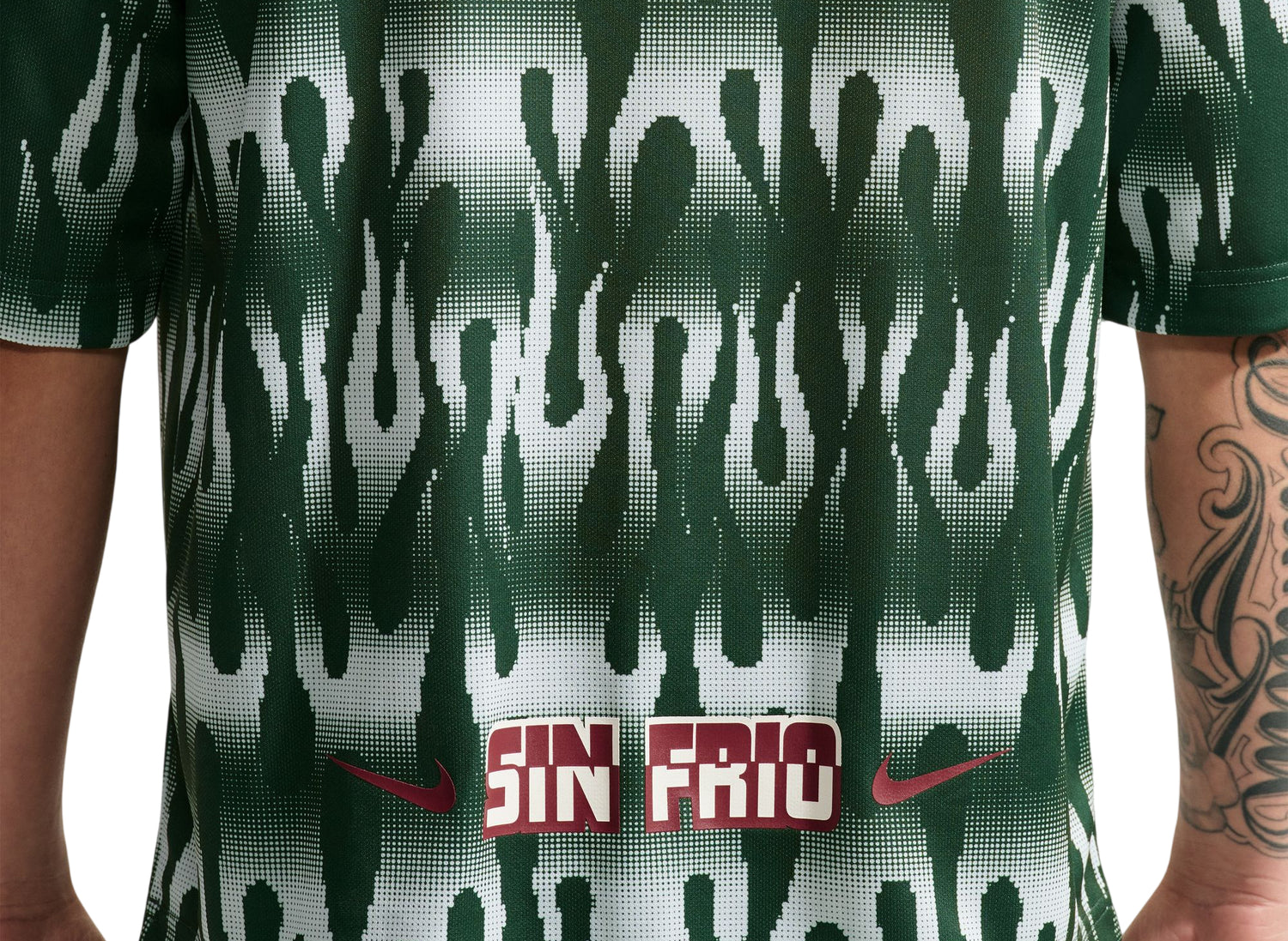 Nike Sportswear Goalie Top Mexico in 'Fir / Phantom' — view 3