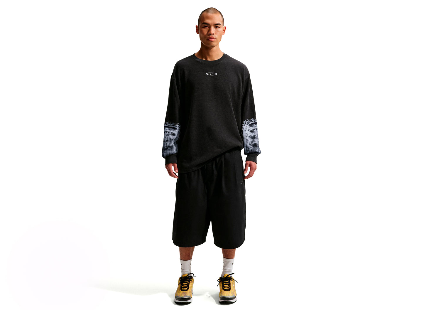 Nike Sportswear Thermal Top in Off Noir
