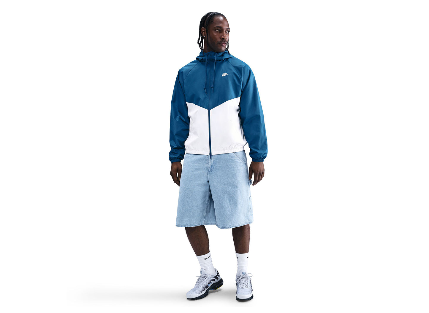Nike Windrunner Lined Jacket in Court Blue / Sail