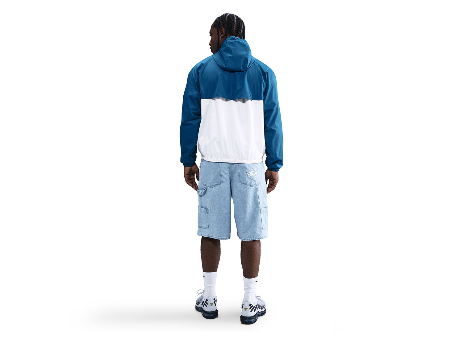 Nike Windrunner Lined Jacket in Court Blue / Sail — view 2