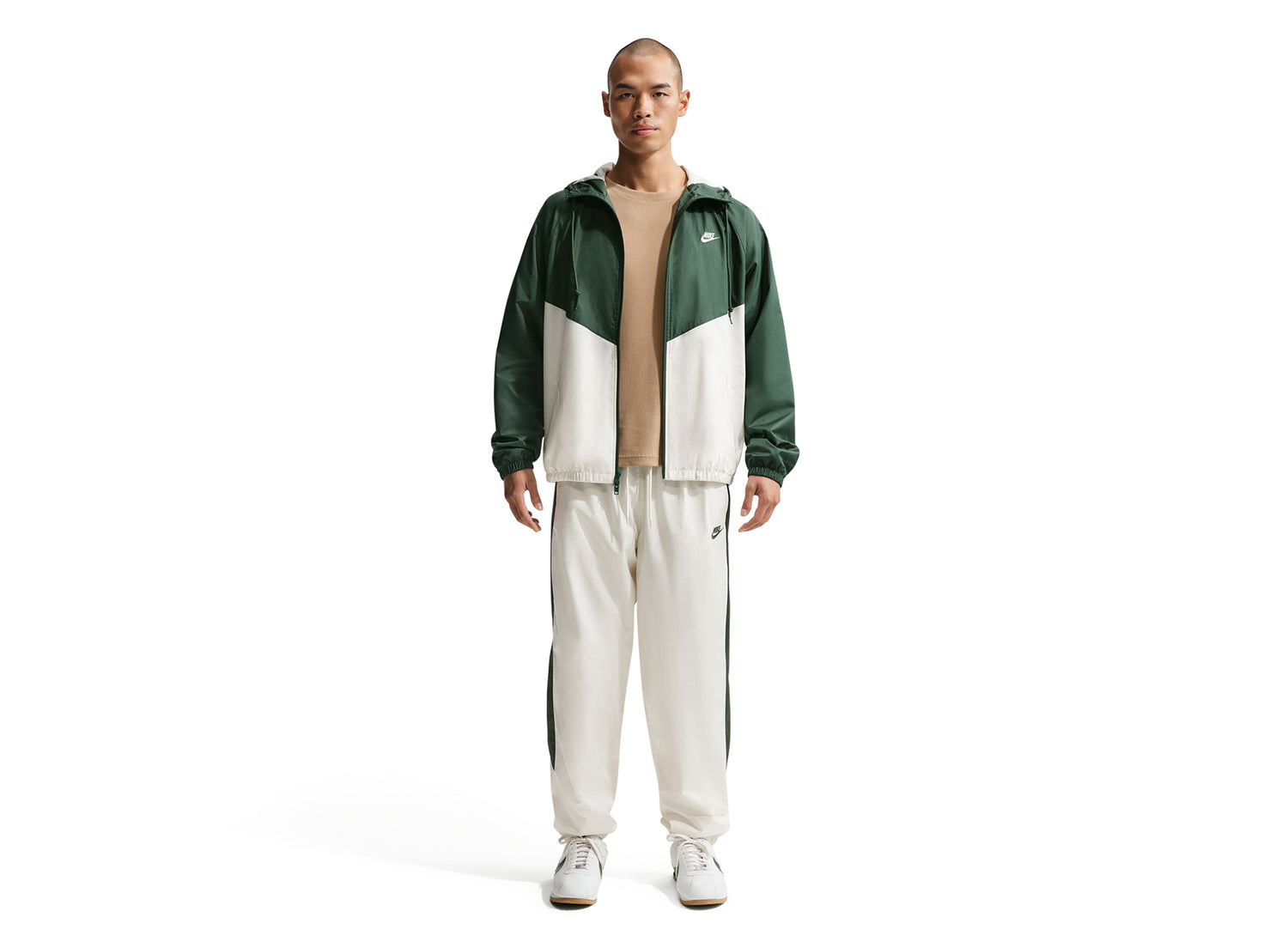 Nike Windrunner Lined Jacket in Fir / Sail