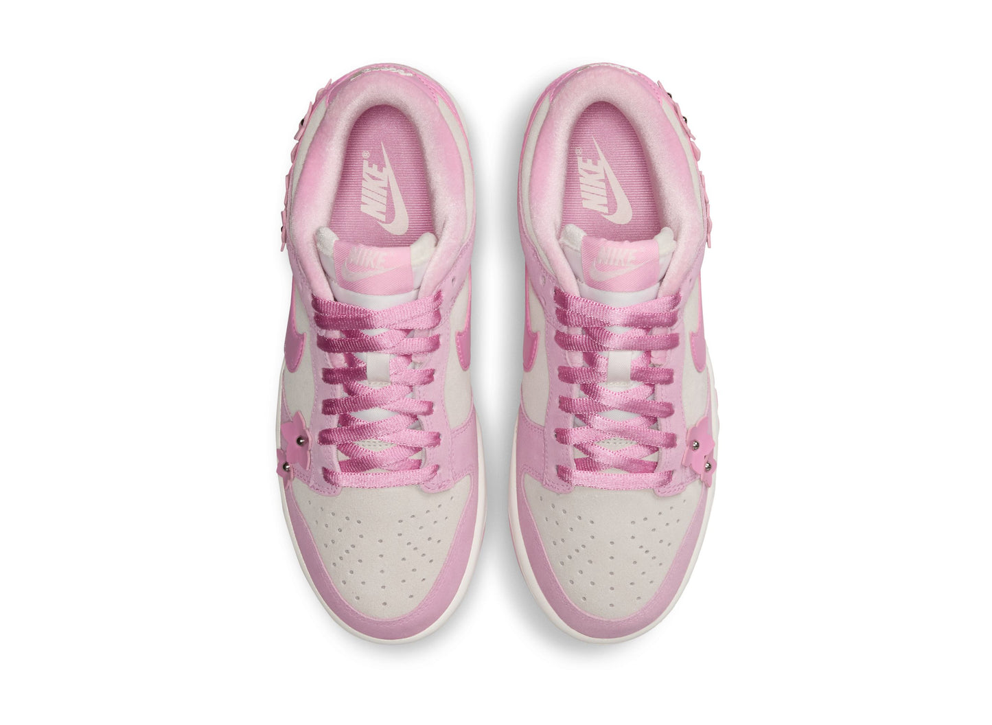Women's Nike Dunk Low SE "Femme Florette" in Pink Rise / Sail