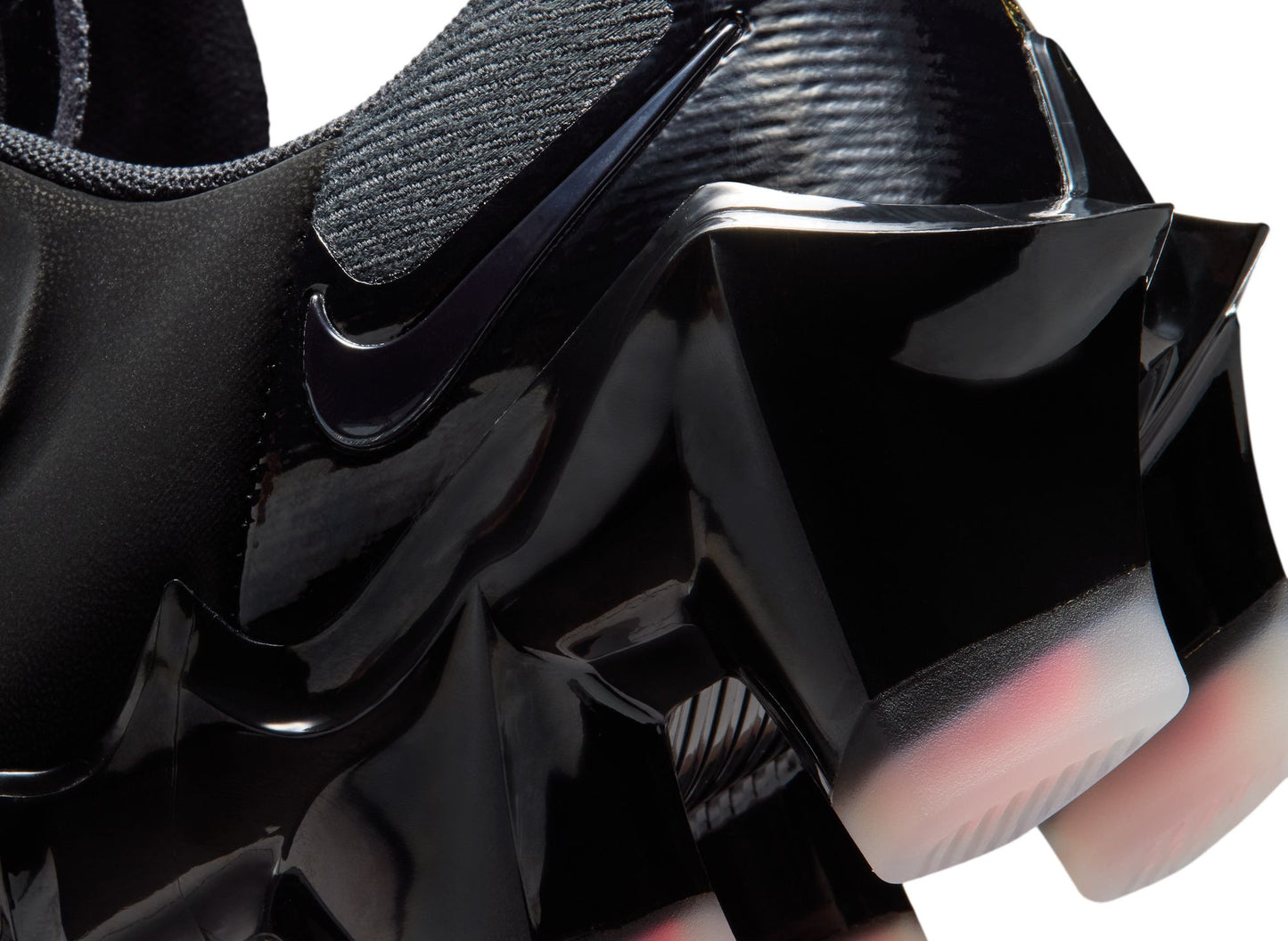 Women's Nike First Sight Mirage in Black / Flash Crimson