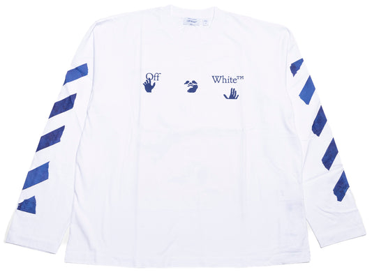 OFF-WHITE Bacco Arrow Skate Long Sleeve T-Shirt in White