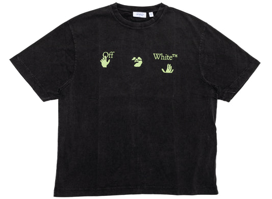 OFF-WHITE Bacco Arrow Skate Short Sleeve T-Shirt in Vintage Black