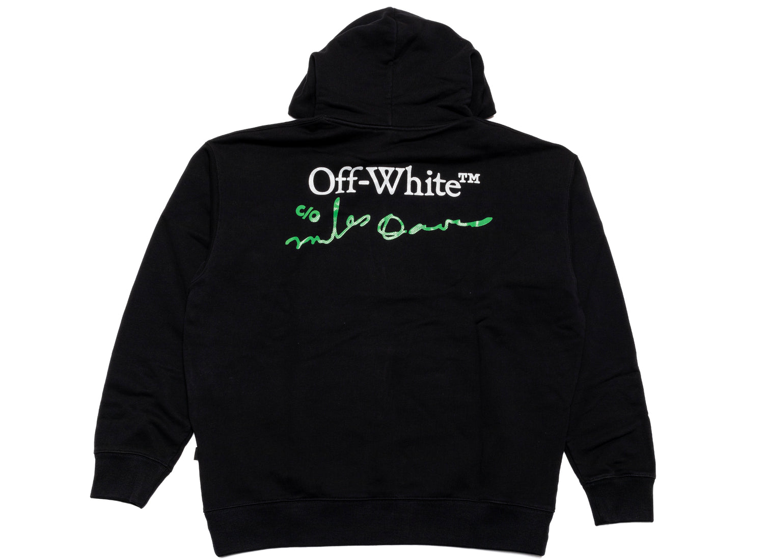 OFF-WHITE MD League Skate Hoodie in Black, men's hooded sweatshirt, view 3