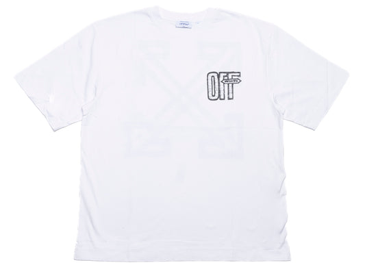 OFF-WHITE Motion Arrow Skate Short Sleeve T-Shirt in White