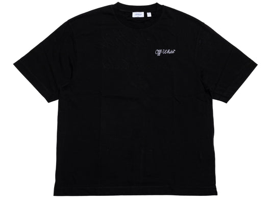 OFF-WHITE Script Logo Skate Short Sleeve T-Shirt in Black