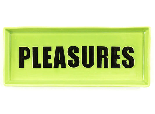 Pleasures Ceramic Tray in Green