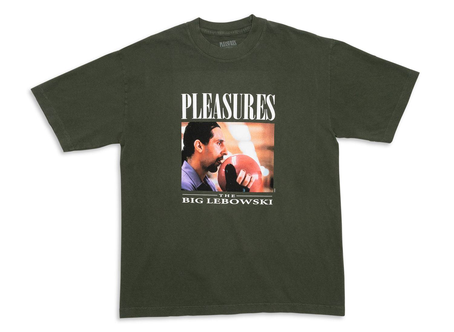 Pleasures x Big Lebowski Lick T-Shirt in Ivy