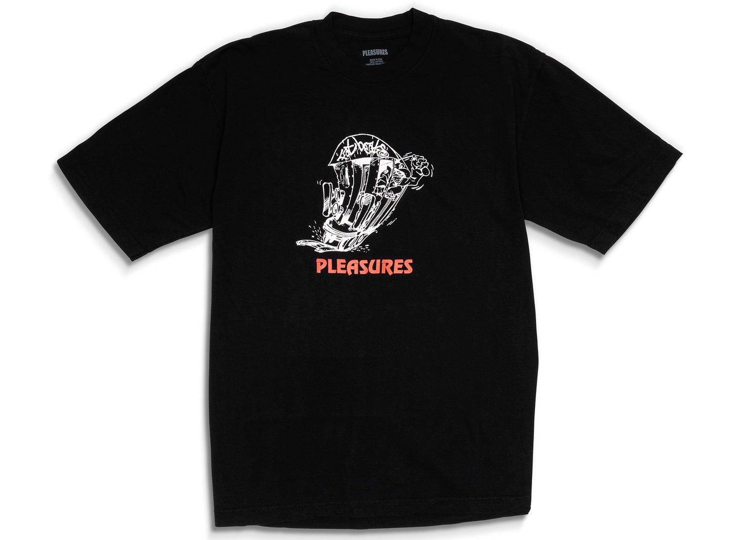 Pleasures x Fat Beats 9th Street Tee in Black