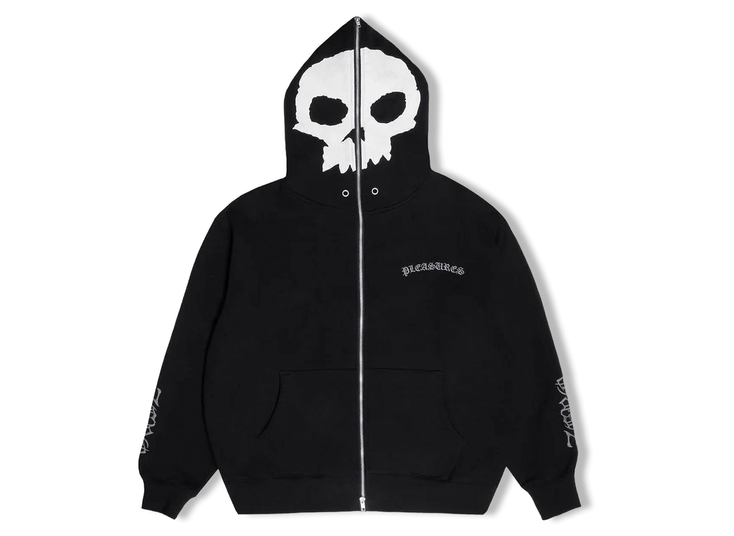 Pleasures x Zero Balaclava Zip Hoodie in Black