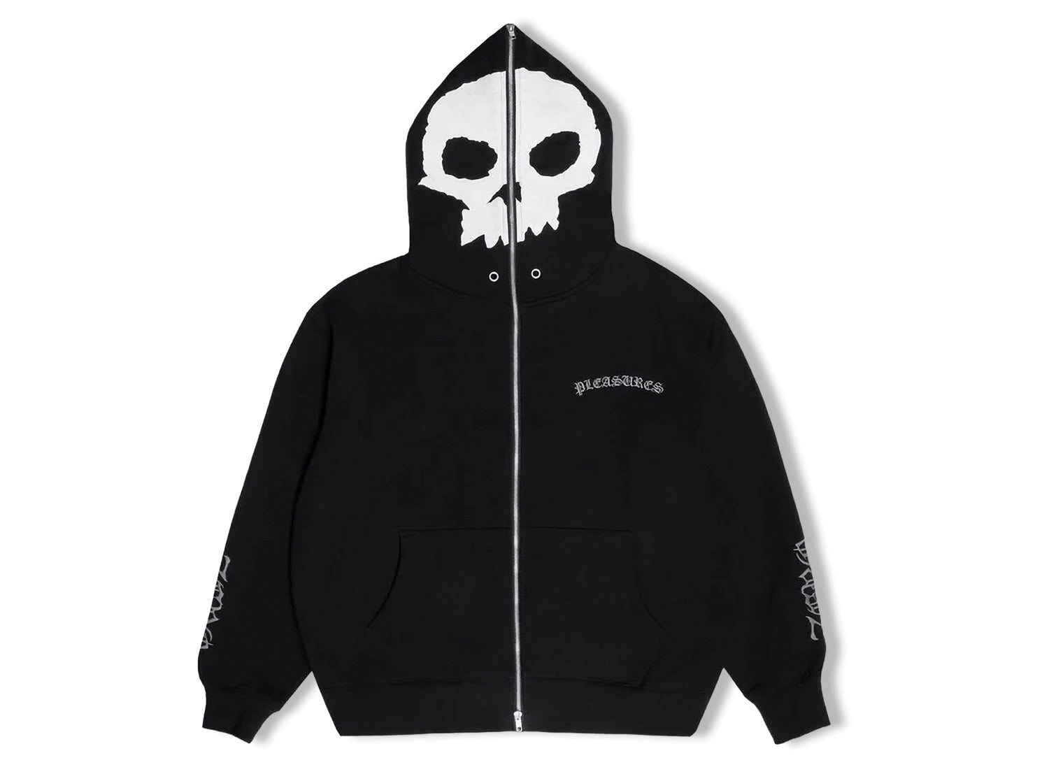 Pleasures x Zero Balaclava Zip Hoodie in Black