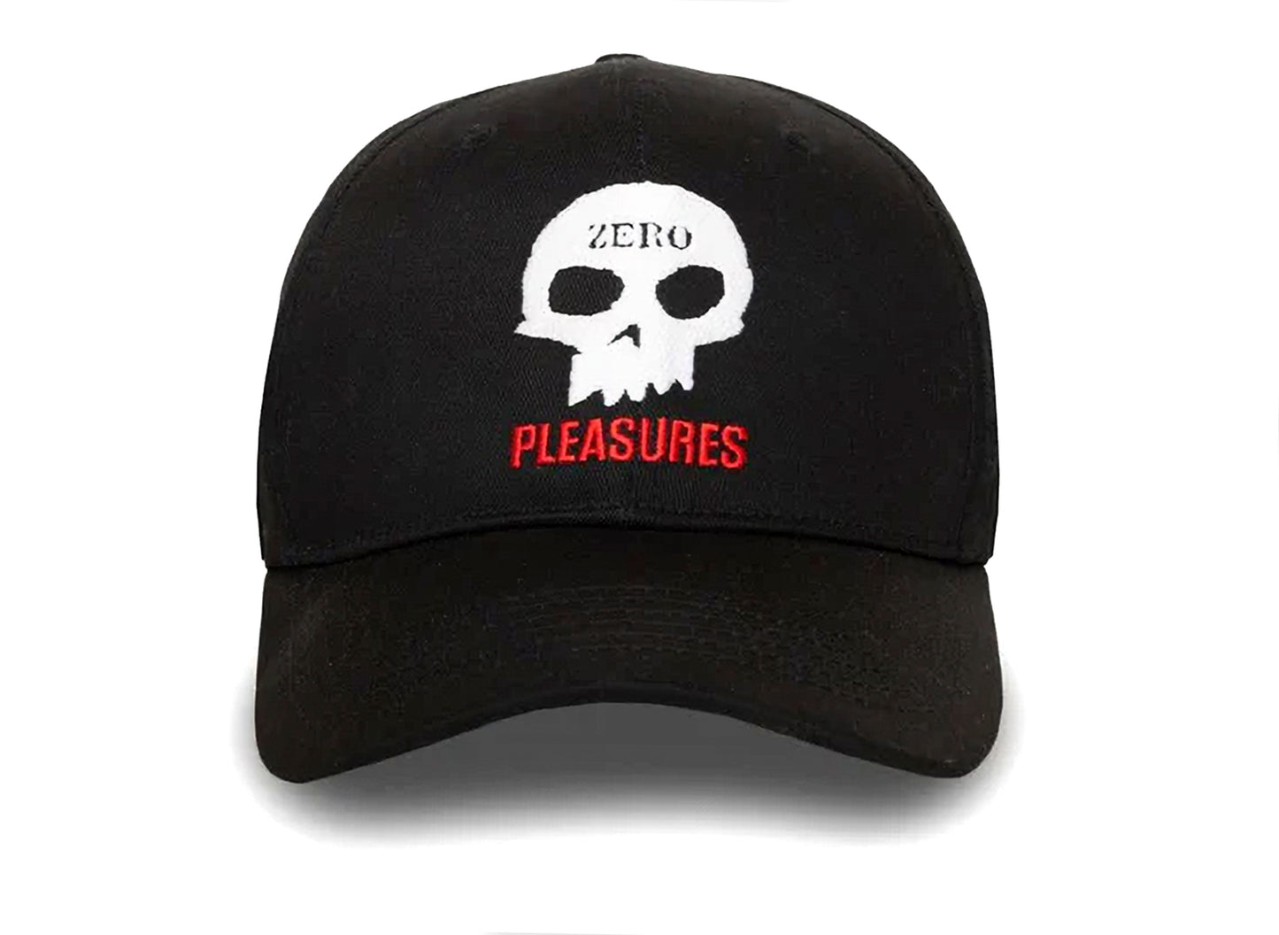 Gorra Pleasures x Zero Black Skull Dad en negro