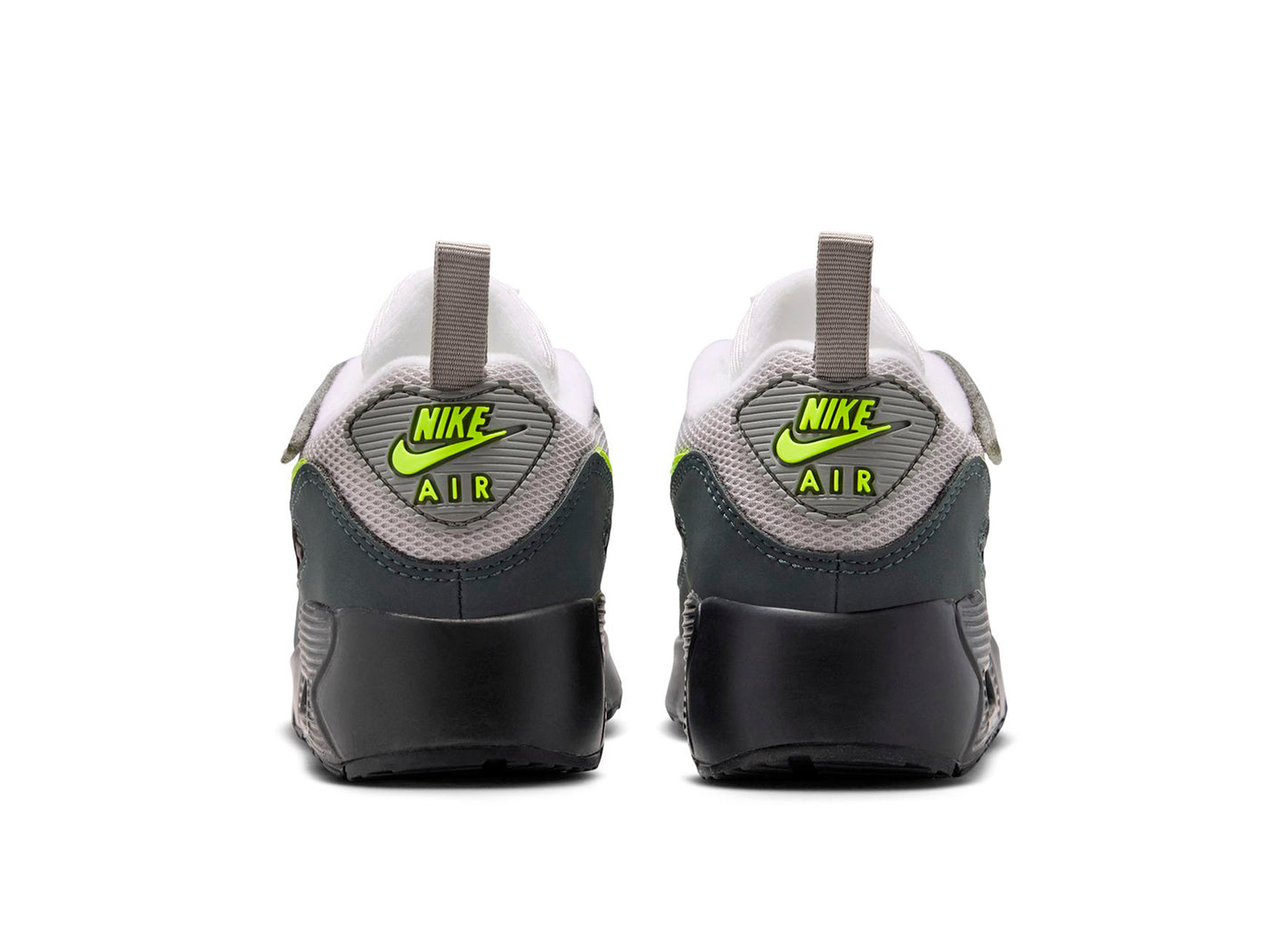 PS Nike Air Max 90 in Black / Neon Yellow — view 2