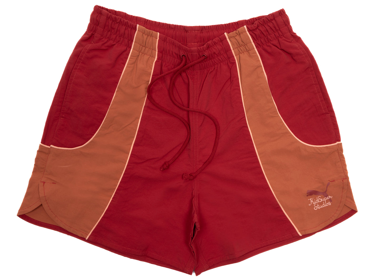 Puma x Kidsuper Shorts in Dark Crimson