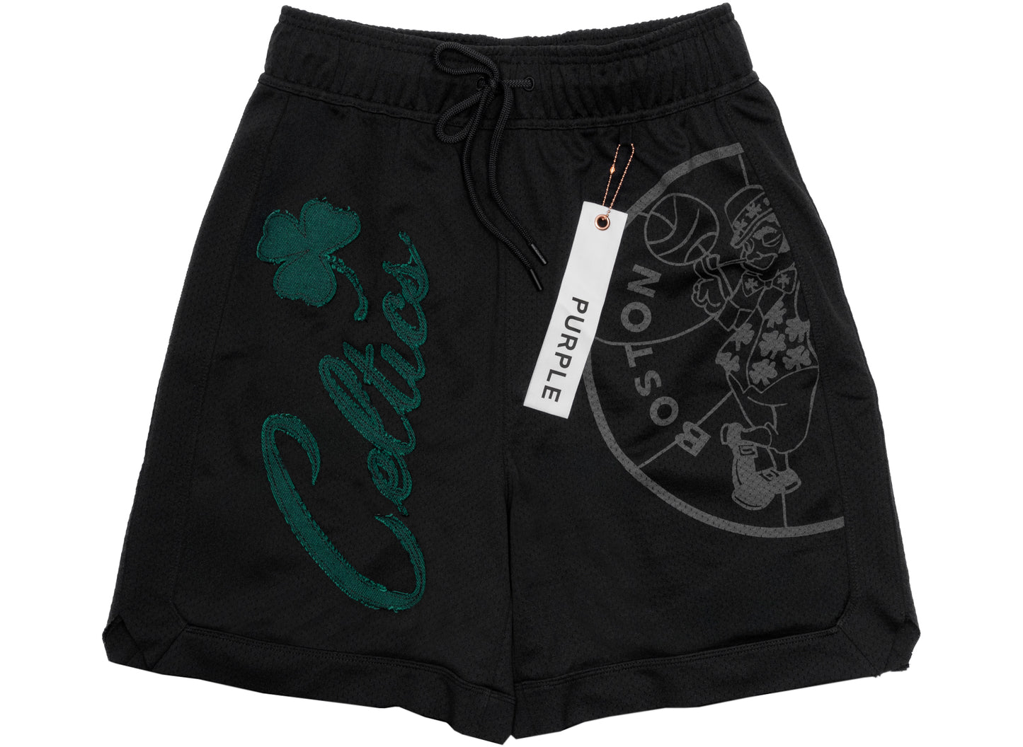 Purple Brand Boston Celtics Mesh Shorts