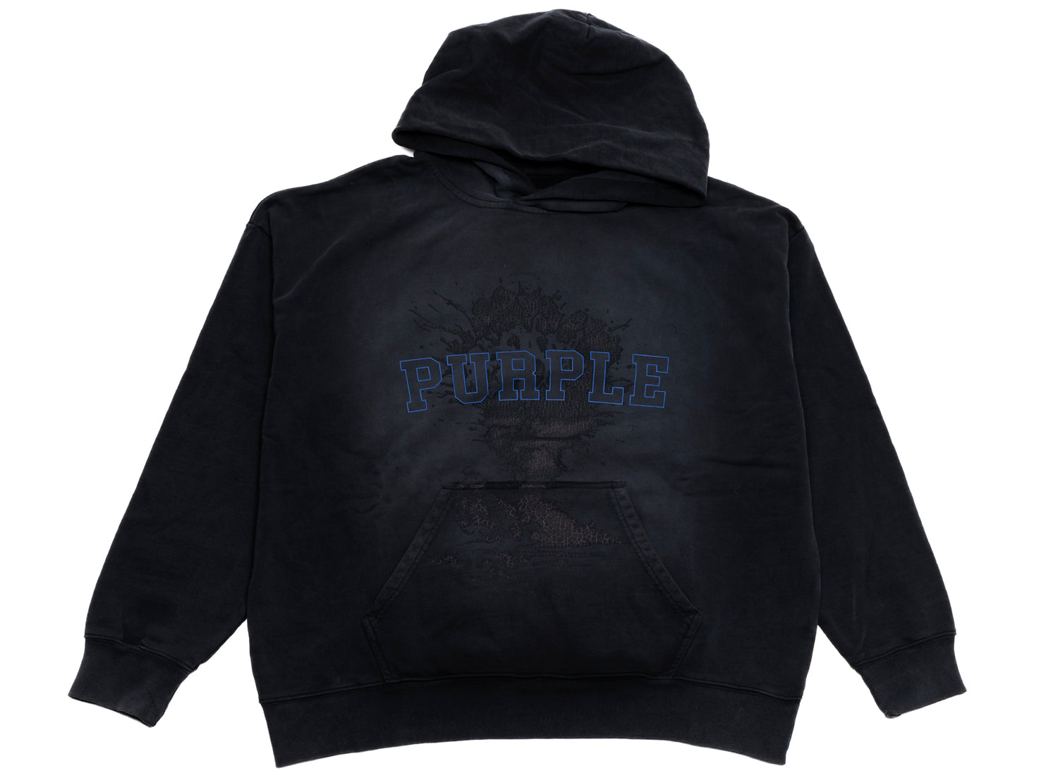 Purple Brand French Terry Arc Logo Pullover Hoodie