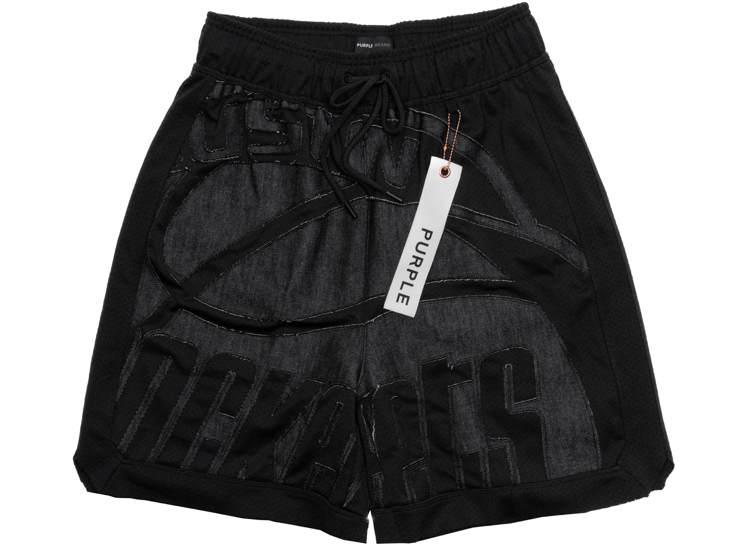 Purple Brand Houston Rockets Mesh Shorts