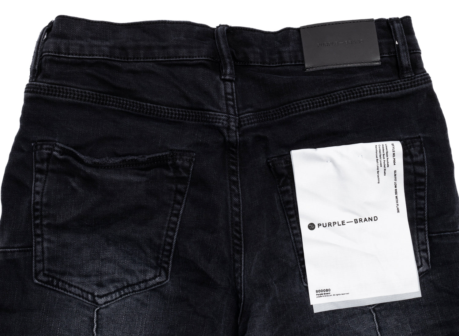 Purple Brand Pintuck Flare Overdye Jeans - view 2