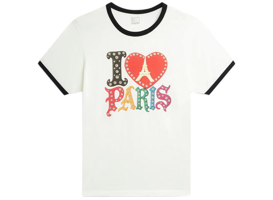 Rassvet PACCBET Jewel Ringer Tee in Off White, men's cotton t-shirt with contrast trim